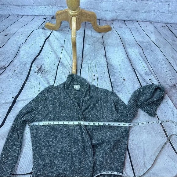 converse one star grey cotton open front Cardigan sweater size medium - Picture 2 of 9